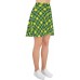 Plaid & Check Skater Skirt, St. Patty's Day Green & Yellow