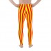 Yellow and Red Striped Men's Leggings