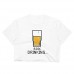 60% Full and Drinking Women's Crop Top Shirt