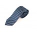 Blue Baseball Bats Striped 100% Silk Woven Necktie, Blue Striped Tie