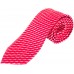 Red Baseball Bats Striped 100% Silk Woven Necktie, Red Striped Tie