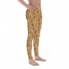 Camouflage Pattern Brown Clouds Men's Camo Leggings