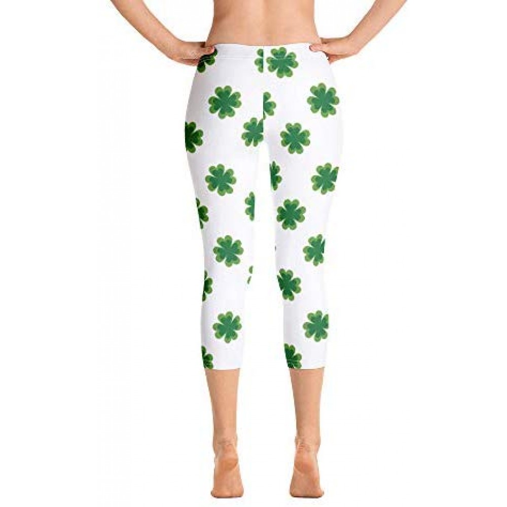 4 Leaf Clover Capri Leggings for Sale | Funny St. Patty's Day Womens ...