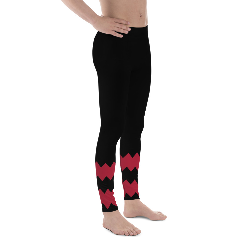 Atlanta Fan Team Colors With Black and Red/ Cute Ladies Football Style Sports Leggings