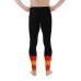 Black Football Leggings with Tampa Bay Football Team Colors in Zig Zag 