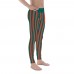 Red and Green Vertical Striped Men's Leggings (Morocco)
