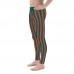 Red and Green Vertical Striped Men's Leggings (Morocco)