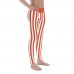 Red and White Vertical Striped Men's Leggings (Switzerland)