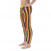 Yellow, Red and Blue Vertical Striped Men's Leggings (Colombia)