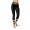 Black New Orleans Football Leggings with New Orleans Football Team Colors in Zig Zag