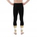 Black Football Leggings with New Orleans Football Team Colors in Zig Zag 