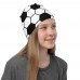 Black and White Soccer Ball Neck Gaiter, Headband, Neck Warmer