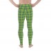 St. Patty's Day Green within Green Plaid Men's Leggings