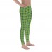 St. Patty's Day Green within Green Plaid Men's Leggings