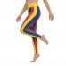 Yellow, Red and Blue Vertical Striped Leggings (Colombia)