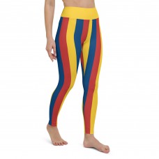 Yellow, Red and Blue Vertical Striped Leggings (Colombia)