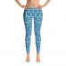 Ugly Sweater Christmas Pattern Printed Leggings for Women (Blue)