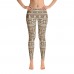 Ugly Sweater Christmas Pattern Printed Leggings for Women (Brown)