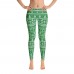 Ugly Sweater Christmas Pattern Printed Leggings for Women (Green)