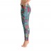 Women's Christmas Candy & Presents Pattern Printed Leggings (Blue)