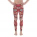 Men's Christmas Candy and Presents Pattern Printed Leggings (Red)